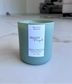 Picture of a single Mighty Mojito natural beeswax candle.